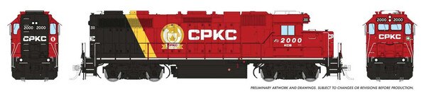 Rapido Canadian Pacific Kansas City CPKC #2000 EMD GP38 Low Nose - Sound and DCC 38576